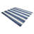 Viceme Striped Flatweave Area Rug in Blue-55161775