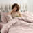Bed-in-a-Bag Pinch Pleat Comforter Set with Bed Sheets & Memory Foam Cooling Pillows-116163018-116163017