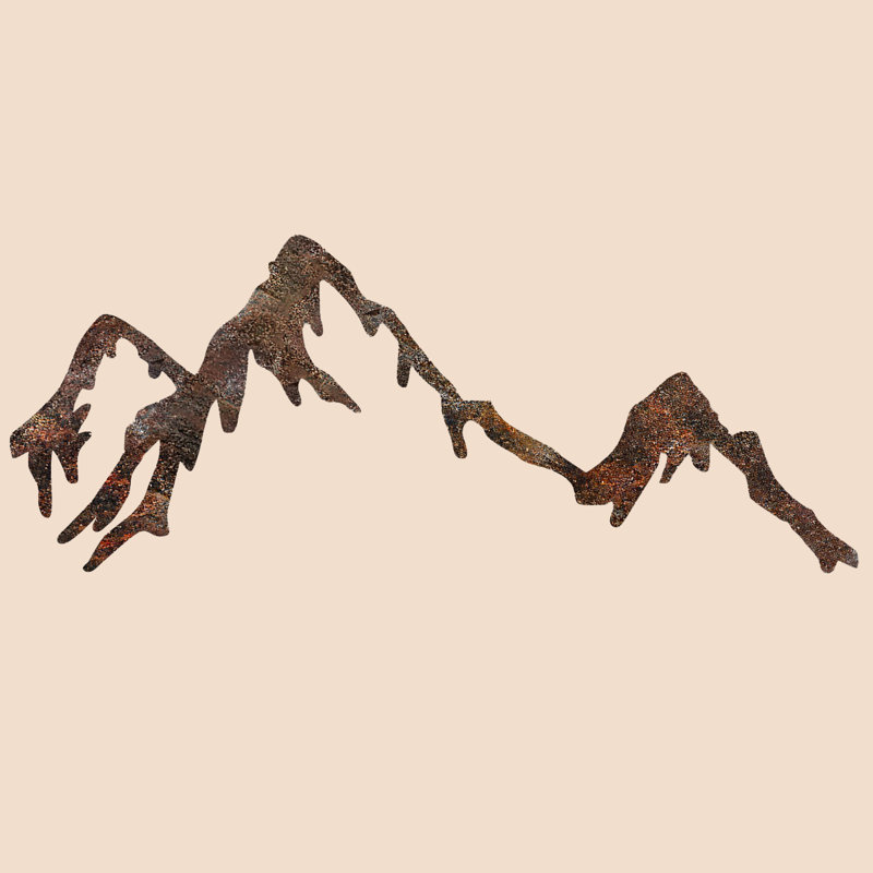 Mountains Metal Minimalist Wall Decor