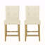 Ensemble de 2 tabourets de comptoir capitonnés contemporains en tissu, 26 po-1031376745-1031376751