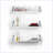 Floating Shelves Rustic Metal Wall-Mounted Triple Shelves Snow White &amp; | White | Metal-4335936