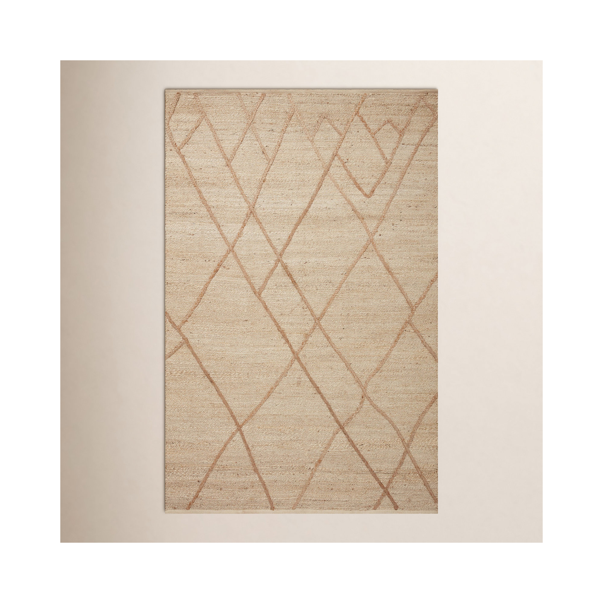 Albemarie Handmade Jute / Sisal Cream Rug, Rectangle 5' x 7'6"