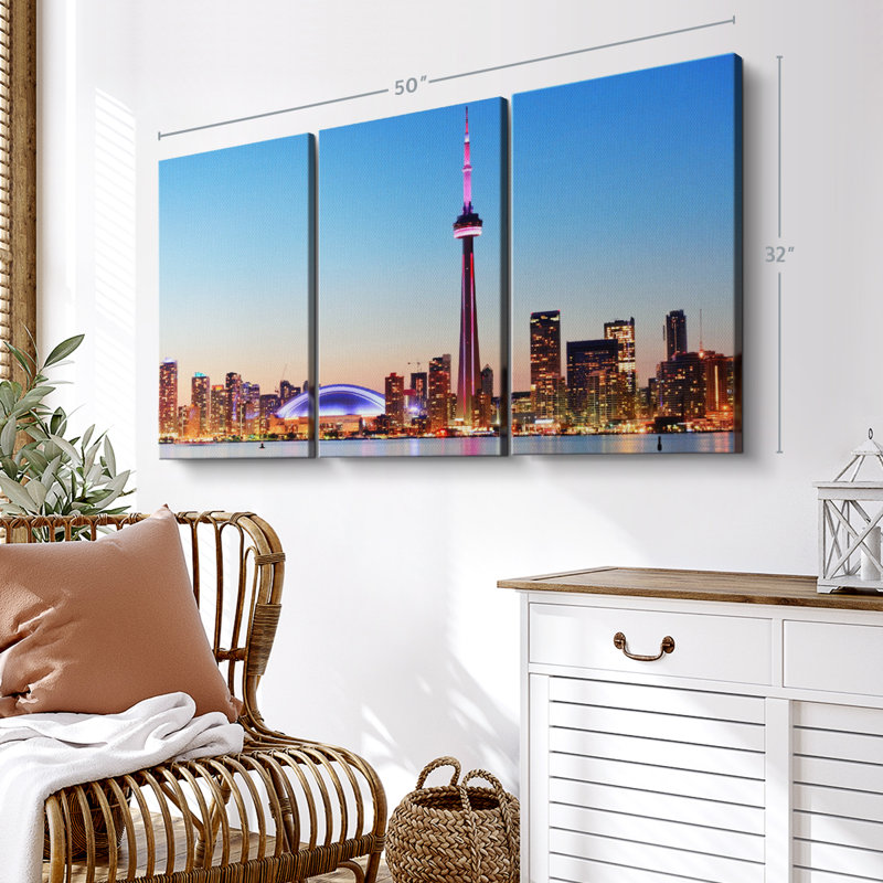 «Toronto» sur toile, H 32 po x l 50 po