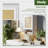 Qeetex Bathroom Wall Cabinet, Bamboo Over-The-Toilet Storage Organizer with Rattan Doors and Adjustable Shelf, Space Saver Medicine Cabinet for Laundry, Kitchen, Living Room White-2135628259