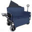 3-In-1 Folding Wagon With Bench Seat – 500Lbs Capacity, 9"X4" Beach Tires For Camping & Beach, Dark Blue-125230275-125230276