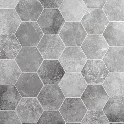 Bond Tile Vesuvius 8" Matte Hexagon Porcelain Floor and Wall Tile (9.84 sq. ft./case)