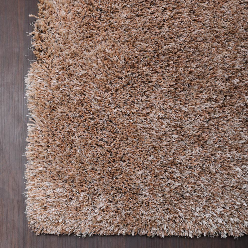 Tapis à poils longs en polyester touffeté à la main Manns, Rectangle 5 pi x 8 pi