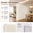 Low Height Foldable Honeycomb Paper Room Divider, Freestanding Accordion Privacy Partition, No Drill Short Paper Screen for Office Desk, Exhibition & Indoor Decor