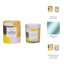 Bougie parfumée de jardin décoratif pour décoration de bibliothèque moderne - parfum relaxant pour table basse, salon ou chambre à coucher - 4 po, jaune et noir