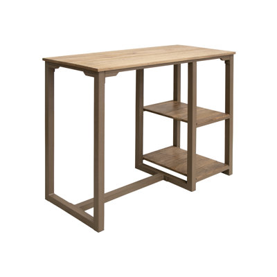 Solid Wood Top Metal Base Dining Table