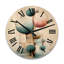 Horloge murale circulaire surdimensionnée Fusion of Blue Retro I-857152270