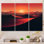 Désert, lever de soleil, horizon sur la planète Mars III - désert, art mural