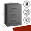 2X Bedside Table With 3 Drawers-662565130