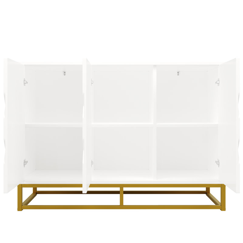 120 cm W Sideboard, White