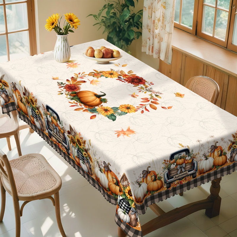 Nappe automne-hiver 152 x 220 cm Rectangle saisonnier, L 86,61 po x l 59,84 po