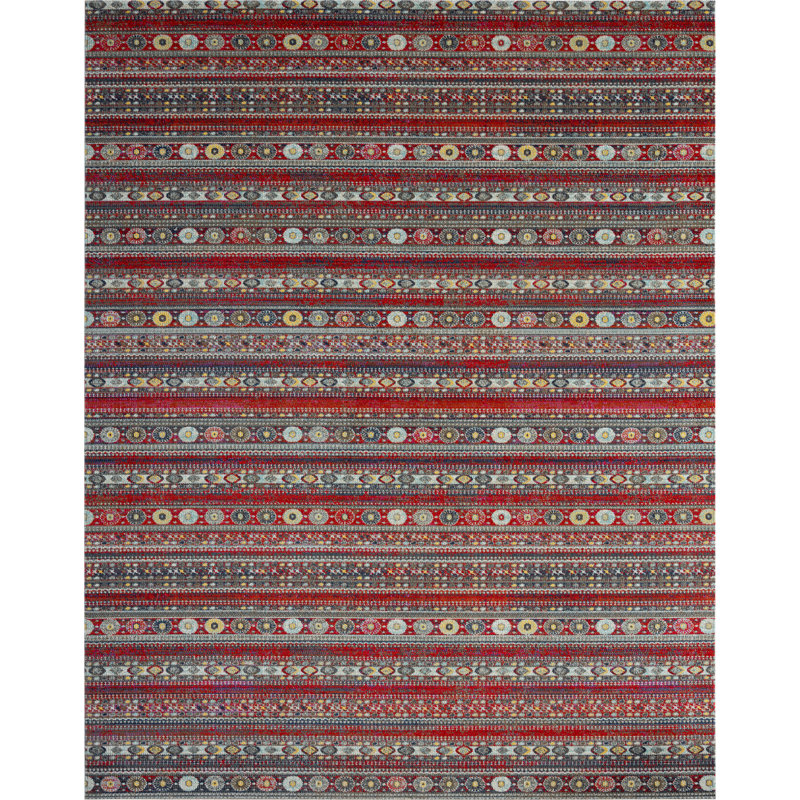 Southwestern Indoor / Outdoor Rug, Rectangle 9'3" x 13'