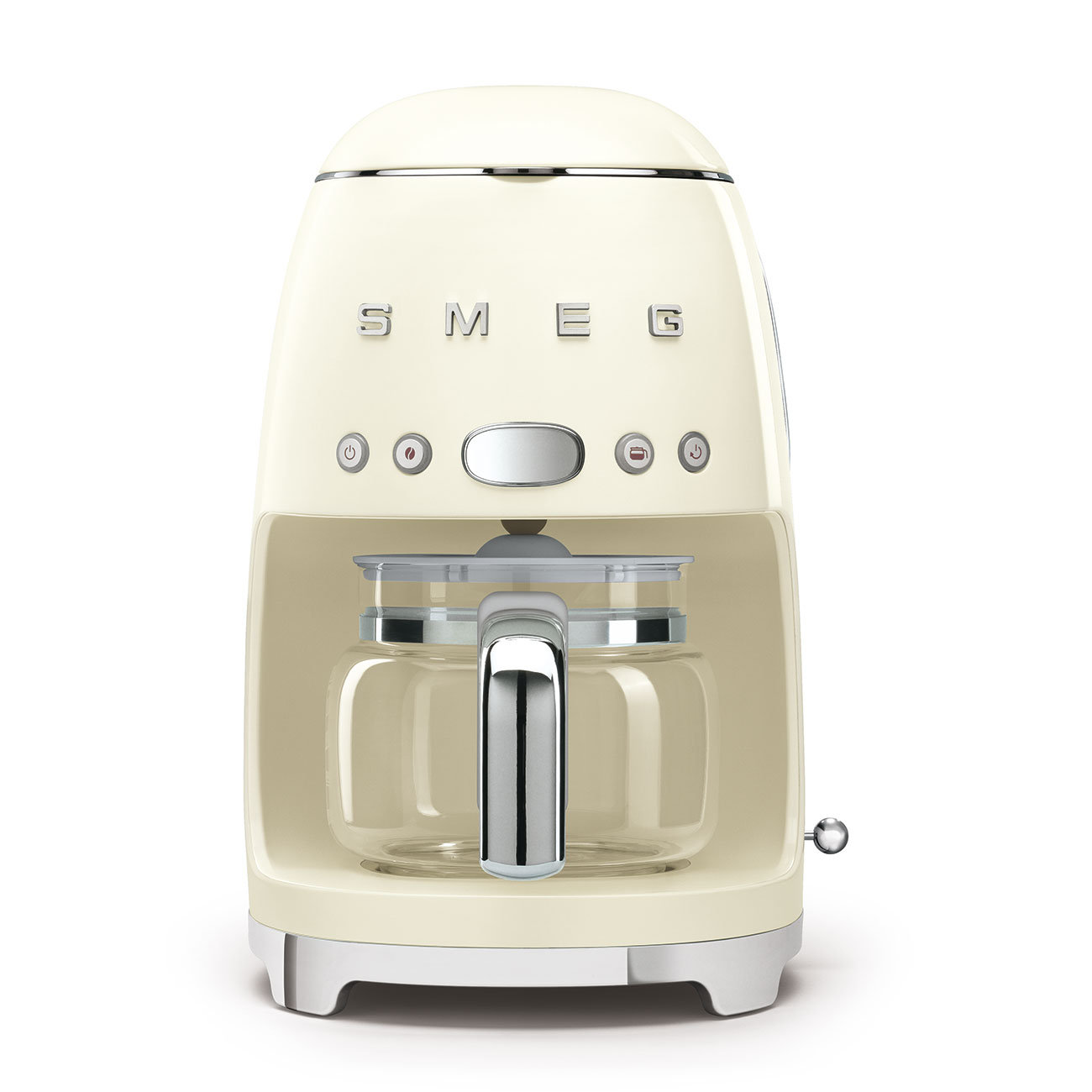 SMEG 50's Retro 10-Cup Drip Coffee Machine, Cream