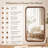 36'' x 24'' Leyburn Solid Natural Wood Modern Rectangular Pine Framed Wall Mounted Mirror For Bathroom&Bedroom-1381140556