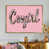Toile avec cadre flottant or