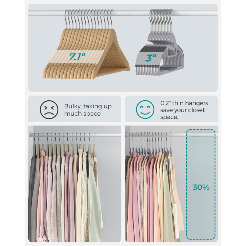 Svea Non-Slip Standard Hanger, Grey, 50