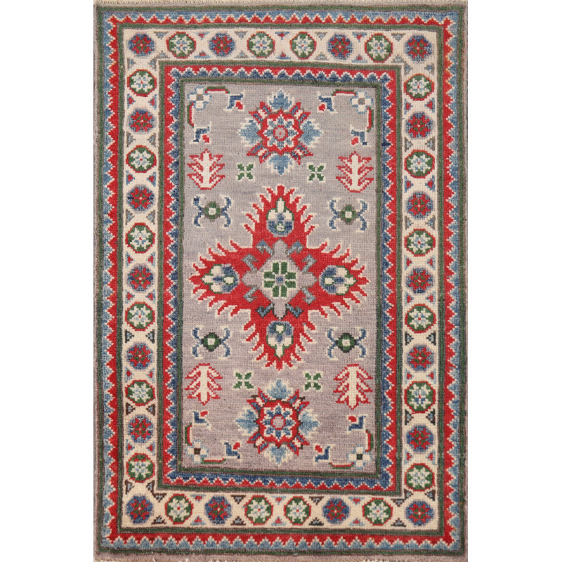Tapis décoratif gris Kazak