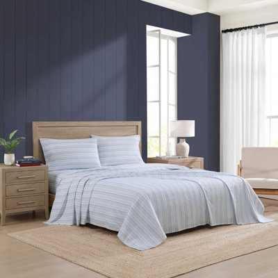 Tommy Hilfiger Printed Percale Cotton Sheet Set