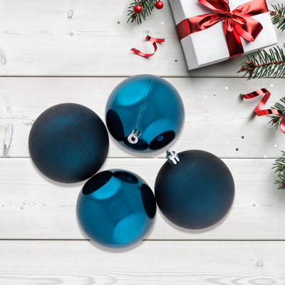 Boules de Noël incassables à 2 finitions