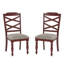 Chaise d'appoint rouge Trimble-121550816