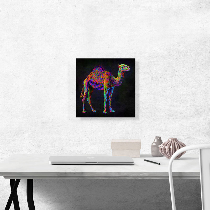 Camel Hump Desert - reproduction d'art sur toile tendue, H 12 po x l 12 po x P 0,75 po