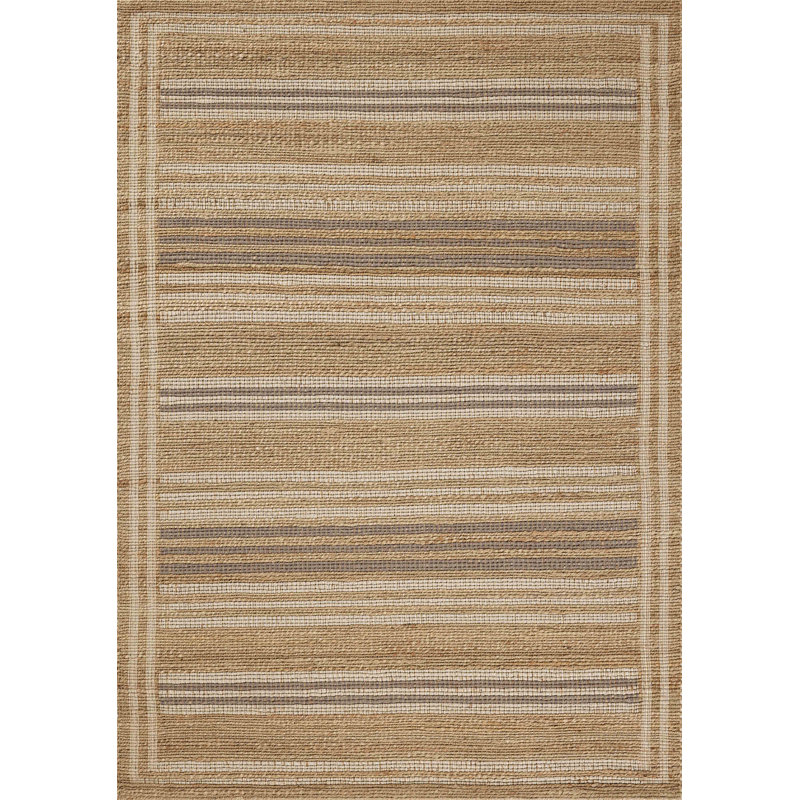 Chris Loves Julia x Loloi Judy Natural / Dove Area Rug, Rectangle 5' x 7'6"