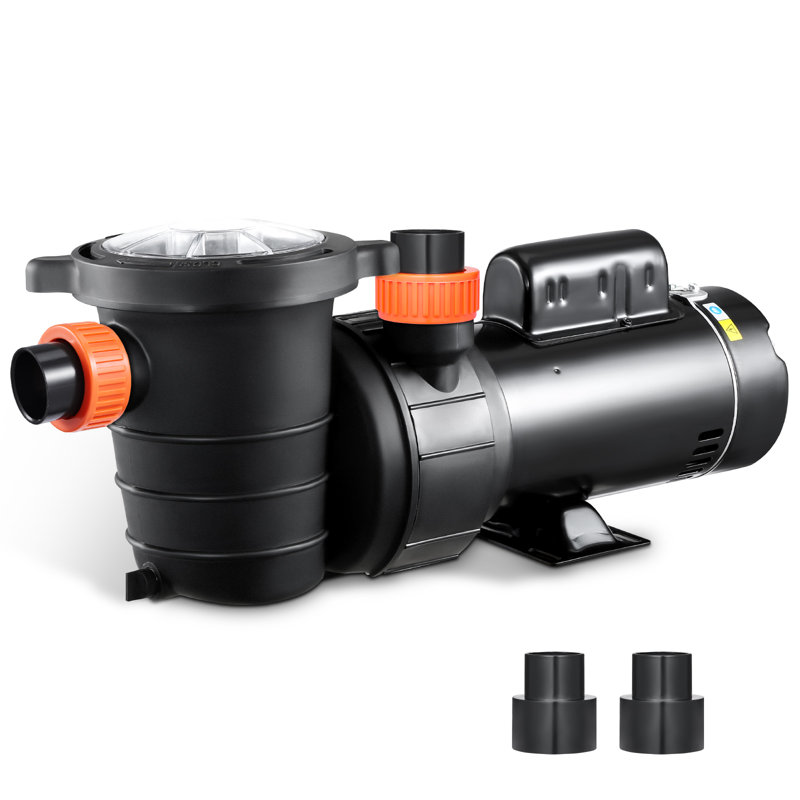 Pompe de piscine hors terre 2 HP / 0,44 HP Pompe de piscine à double vitesse 118 GPM / 57 GPM