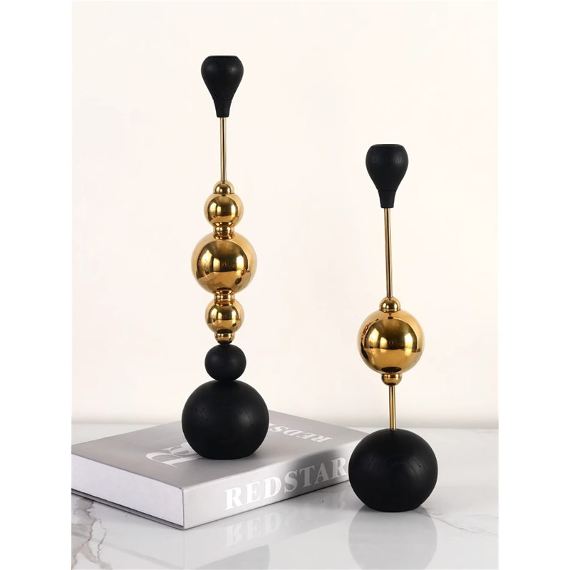 14.96'' H Metal Tabletop Candlestick