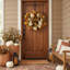 27" Fall Wreath with Hydrangeas and Pinecones