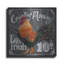 August Grove® «Rooster On Chalkboard 1» par Art Licensing Studio, art mural en métal-516370628