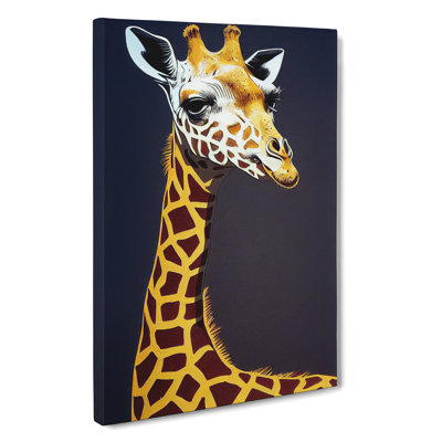 Striking Giraffe - Wrapped Canvas