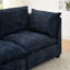 Canapé modulaire à 4 places avec 2 repose-pieds et canapé-lit en chenille Comfy Cloud