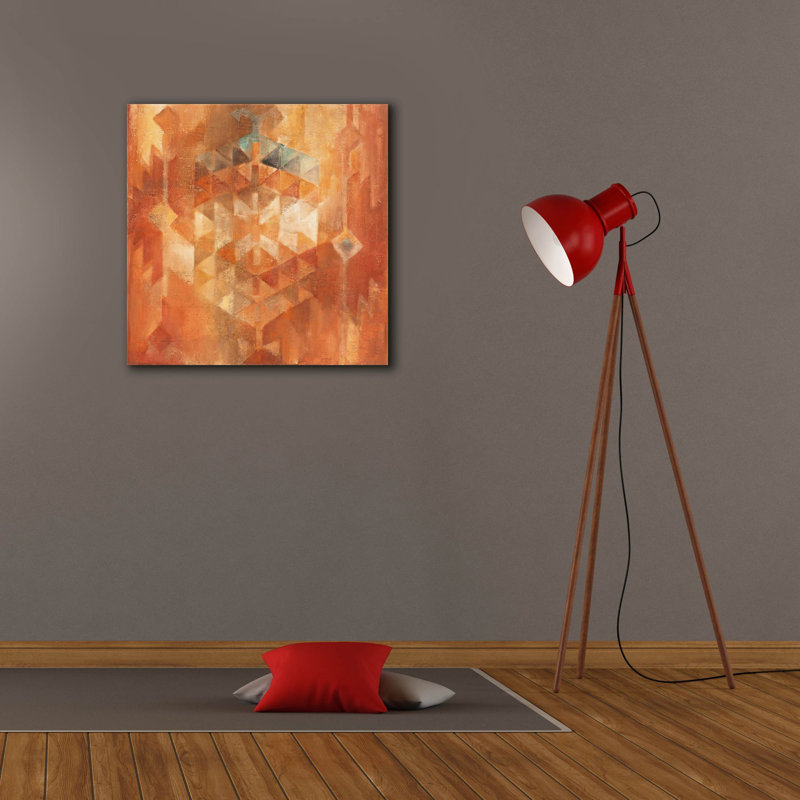 «Desert Sunset 1» par Albena Hristova, art mural sur toile, H 26 po x l 26 po x P 1,5 po