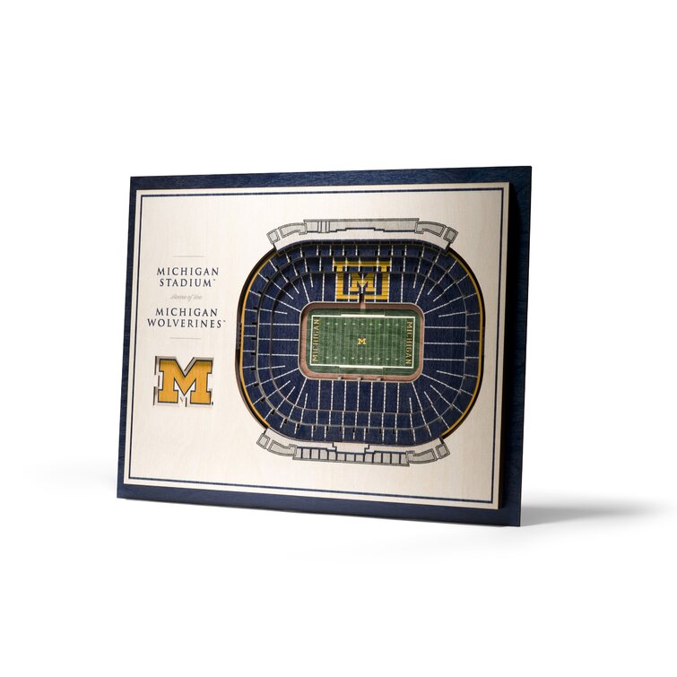 youthefan ncaa 5 layer stadiumview wall art