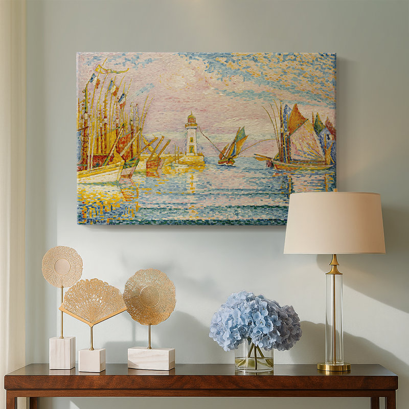 The Lighthouse at Groix-Paul Signac-Gallery Wrapped Canvas-1925, 18x27