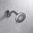 Stilleto Collection Shower Trim Only: 3-Function 4" Round Shower Head, Single Handle Set & Rough-in Valve Included - Chrome Polished-36865915
