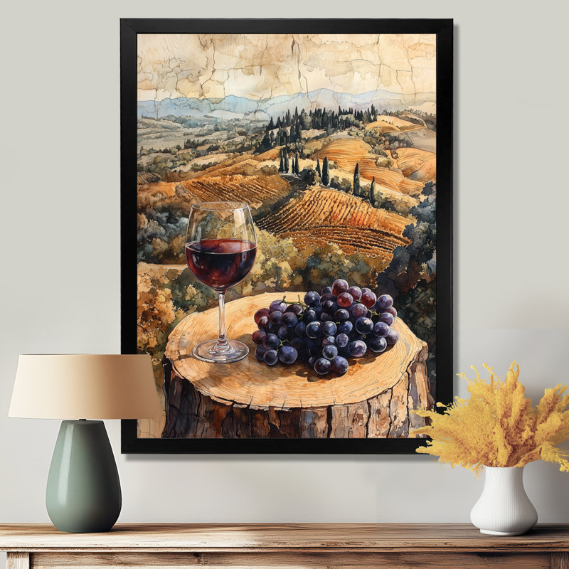 Naccarato II - paysages, impressions sur toile, H 20 po x l 12 po, Reproduction encadrée d'une seule photo, Noir