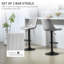 Styner Upholstered Adjustable Height Counter Stool with Metal Frame-356023103