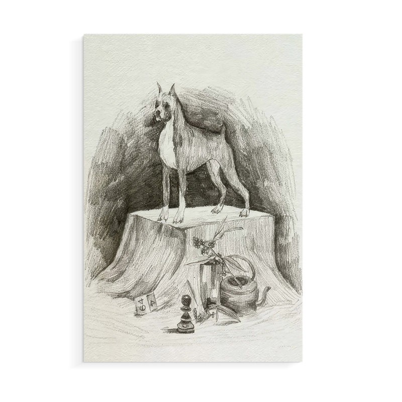 «A Gentleman IV», impression sur toile seulement - non encadrée, H 18 po x l 12 po