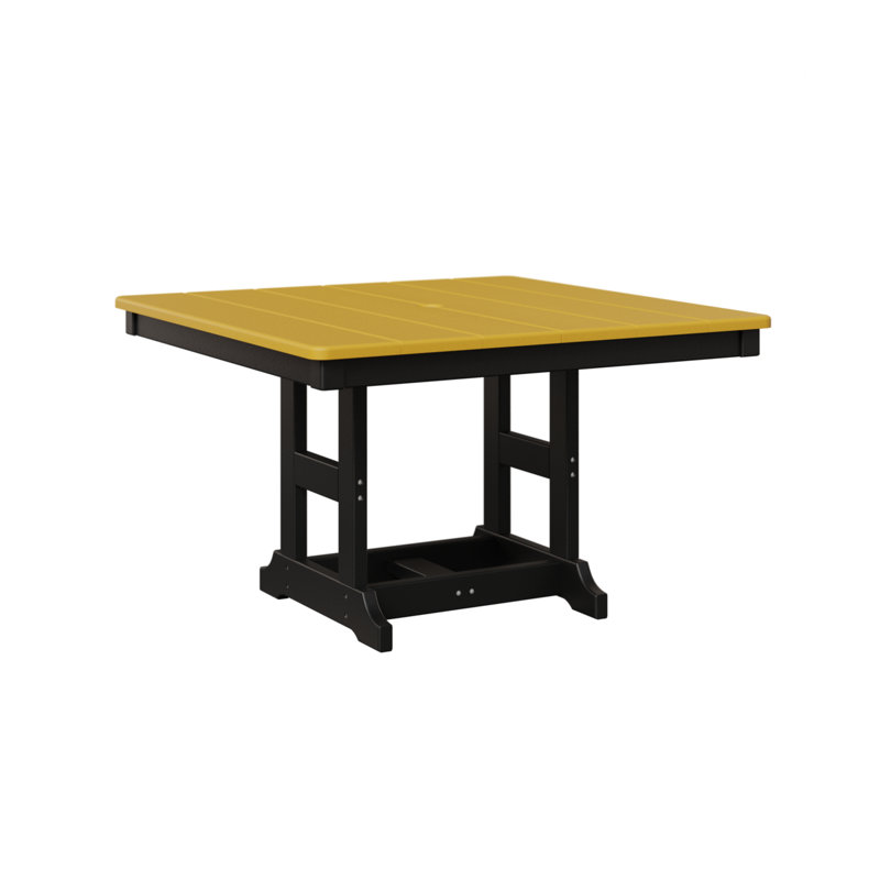 Table carrée berlinoise pour enfants 33 po Berlin, Noir, Jaune soleil levant
