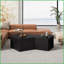 Ensemble de 2 tables basses irrégulières Pentagon Black - MDF peu encombrant, facile à nettoyer, sans assemblage