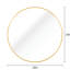 Salle de bain à miroir rond doré 16 pouces - Construction et look élégant 16 po pour-1677797314