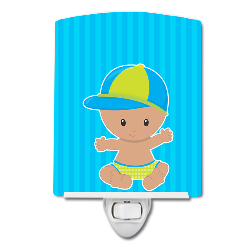 Beach Baby with Hat Ceramic Night Light