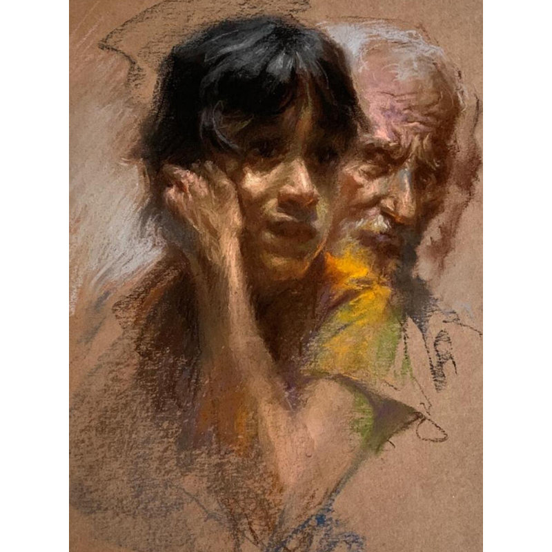 Commune | Pastel doux sur papier | Par Abhijeet Patole