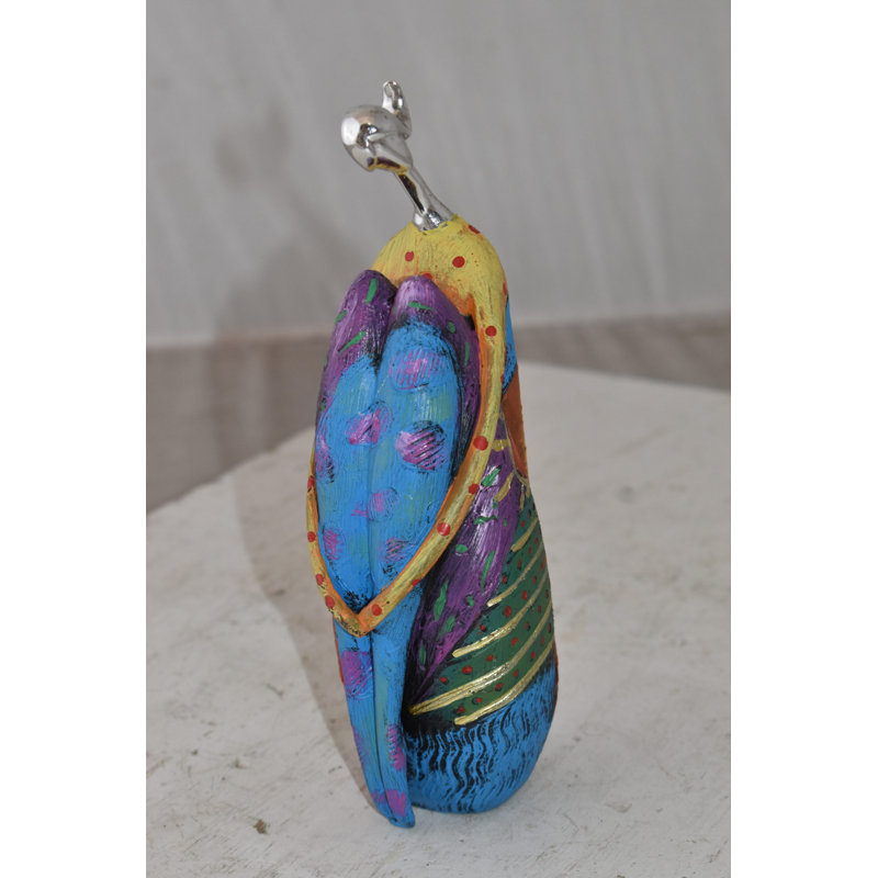 Vollrath Cradled Woman with Silver Head Resin Statue Size: 3" x 3" x 10"H
