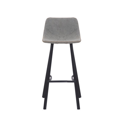 Fulcher Upholstered Counter Stool with Metal Frame
